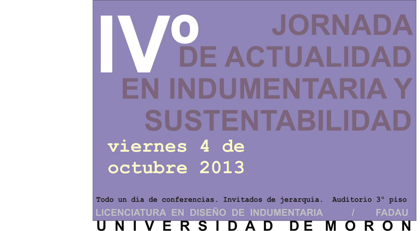 Public Jornada Para Publi Actualidad En Indumentaria Y Sustentabilidad - Indumentaria