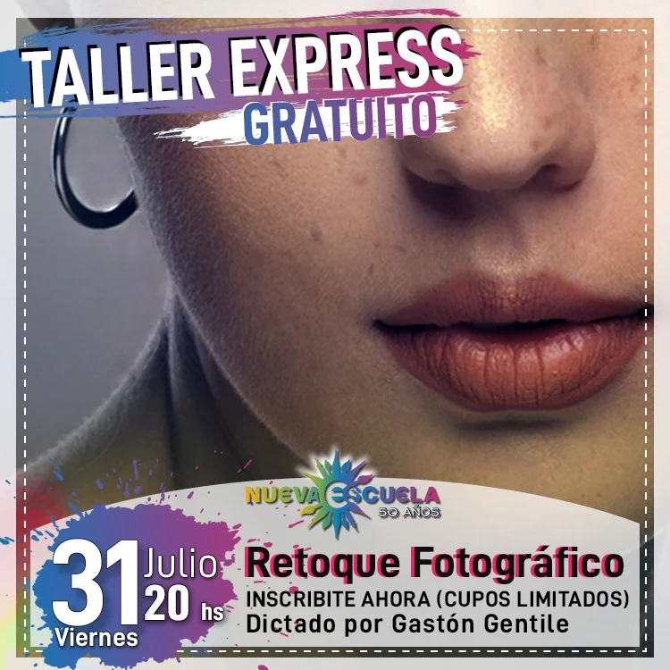 Retoque Fotografico Taller Gratuito: Revelado De Retrato De Moda - Textil E Indumentaria