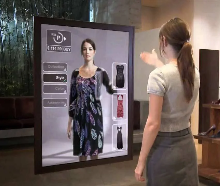 Tecnología Revoluciona Las Tiendas Lo Último En Moda Y Tecnología: Probador De Indumentaria Virtual - #Ropa