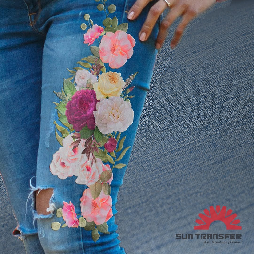 Jeans 2 Estampas Transfer Para Jeans - Estampas