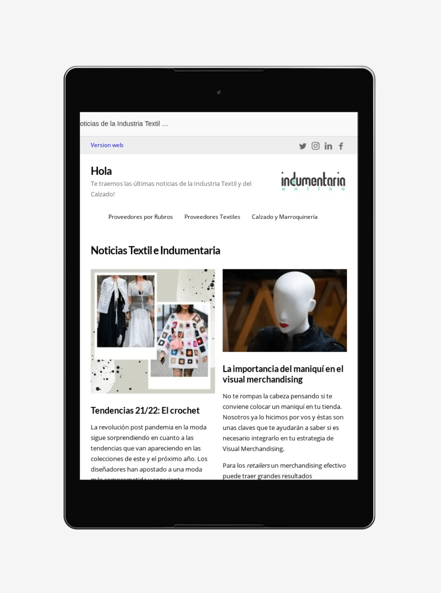 Newsletter indumentariaonline-novedades del sector textil y calzado 3 - noticias breves Borrador Automático