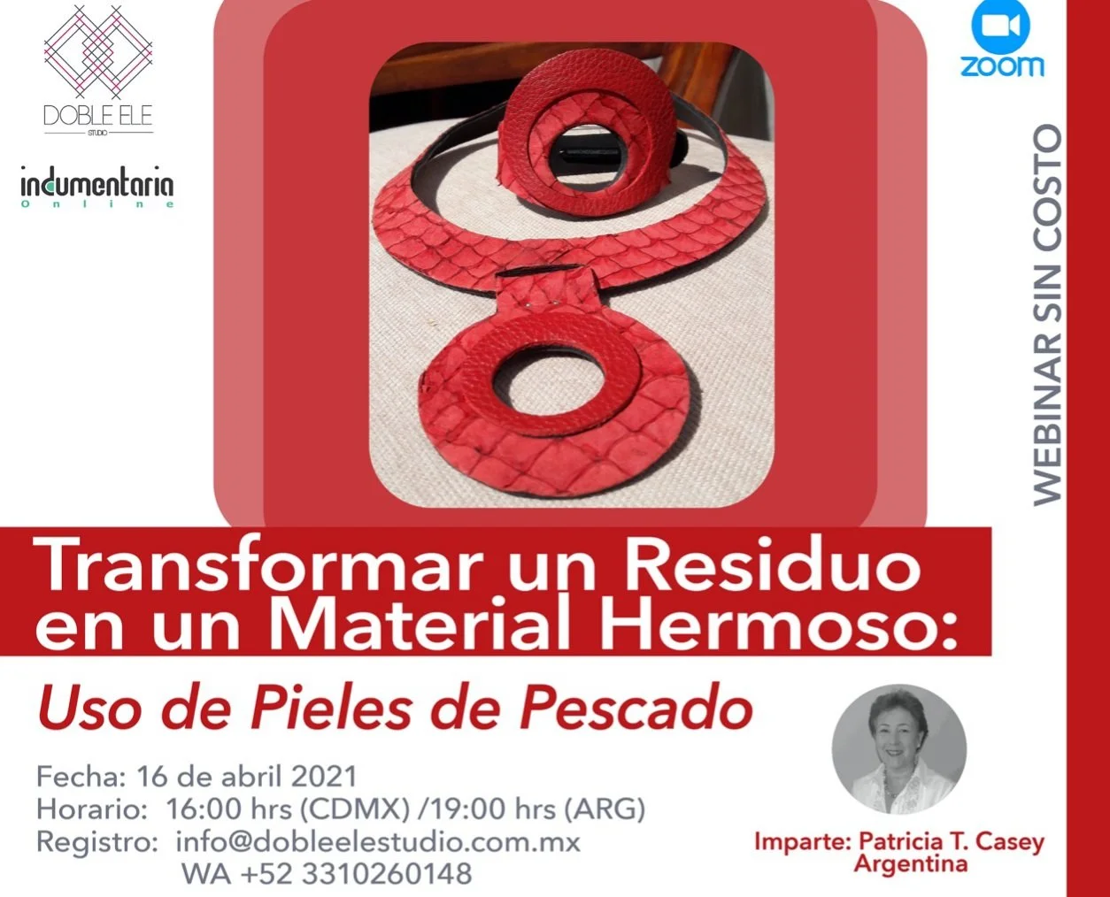 Webinar Sin Costo: Transformar Un Residuo En Un Material Hermoso &Quot;Cuero De Pescado&Quot;