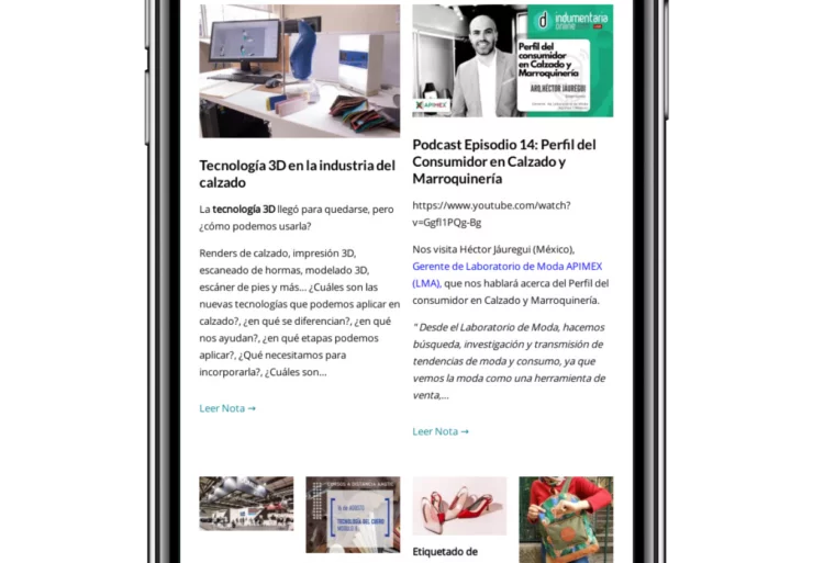 Indumentariaonline Com 800X1280Tablet C8E9F6 Iphone X Newsletter Indumentariaonline De Noticias Del Sector Textil Indumentaria Y Calzado - Noticias Breves