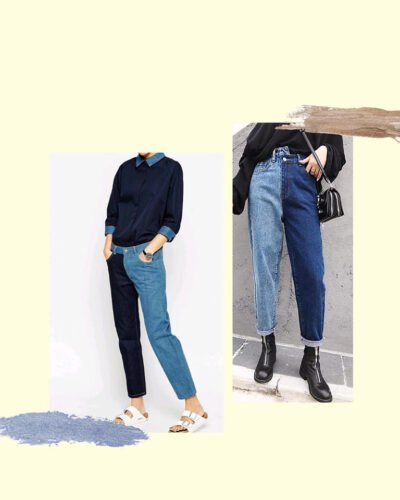 Jea 1 Microtendencia En Alta: Jeans Bicolor - Tendencias 2022/2023 En Textil E Indumentaria