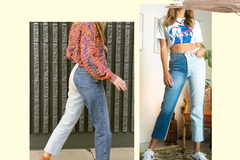 Jea5 Microtendencia En Alta: Jeans Bicolor - Textil E Indumentaria
