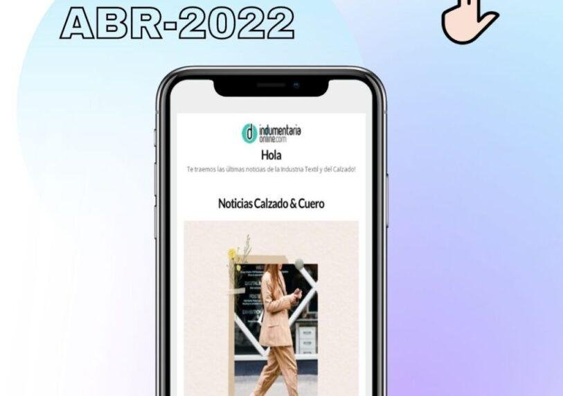 Newsletter indumentaria online de noticias de textiles, indumentaria y calzado 6 - noticias breves News Abril Principal Newsletter Indumentaria Online De Noticias De Textiles, Indumentaria Y Calzado - Noticias Breves