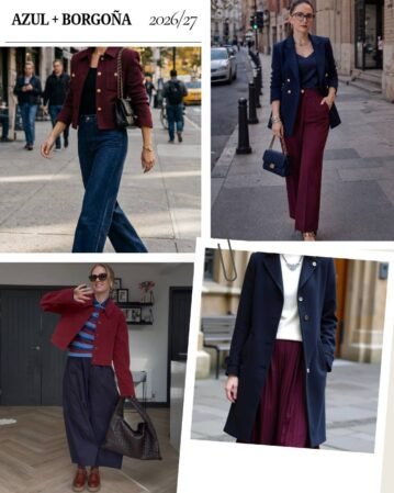 733692648 1691886535631343 2691138795553368370 n Colores Borgoña + Azul Marino, Invierno 26/27 - Tendencias 26/27 en Textil e Indumentaria
